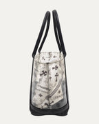 PVC Cross Patch Tote Bag