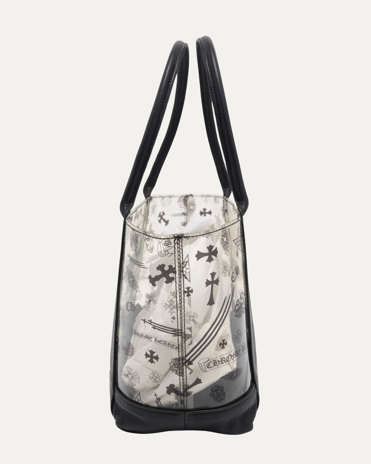 PVC Cross Patch Tote Bag