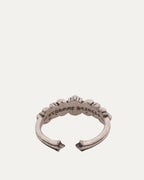 Mini Double Floral Cross Ring