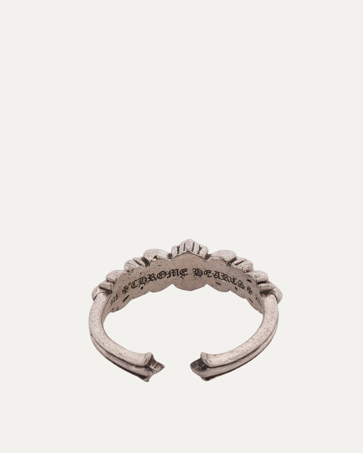 Mini Double Floral Cross Ring