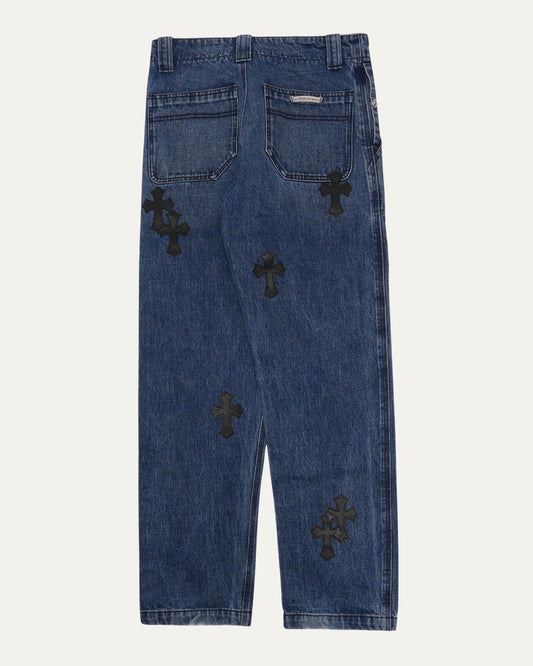Turbo Diesel Cross Patch Fatigue Jeans
