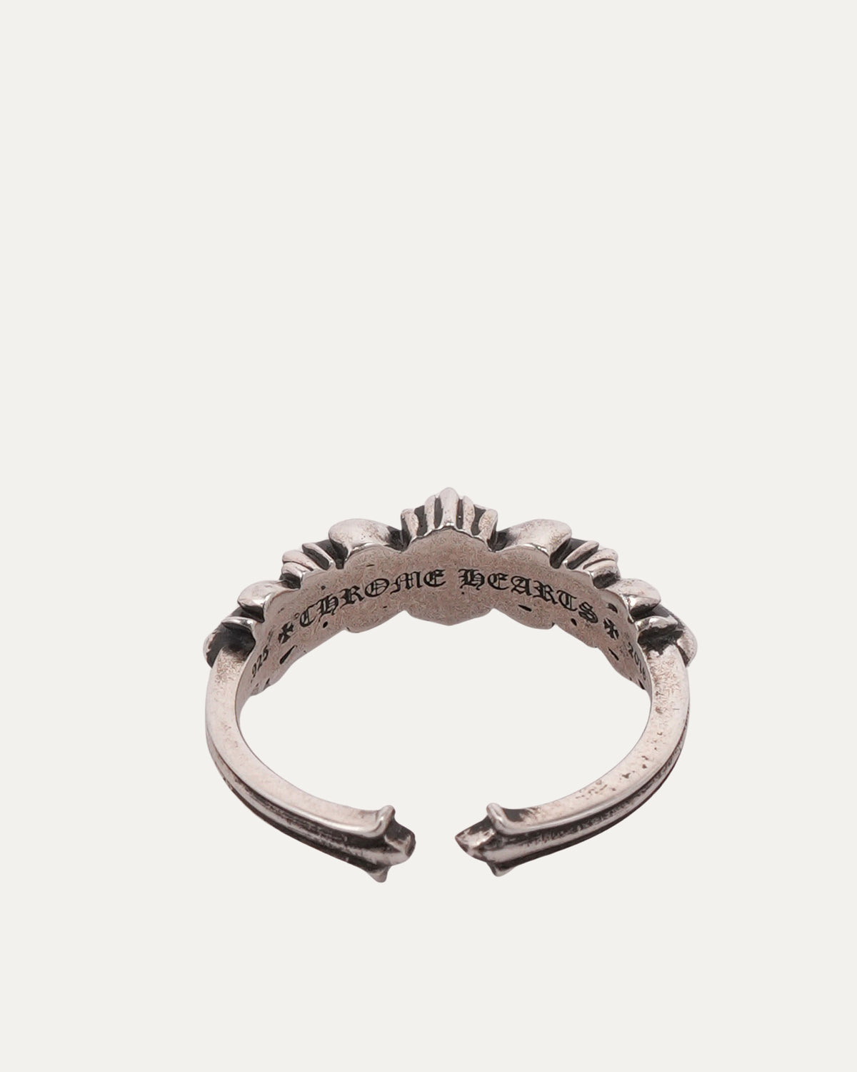 Mini Double Floral Cross Ring
