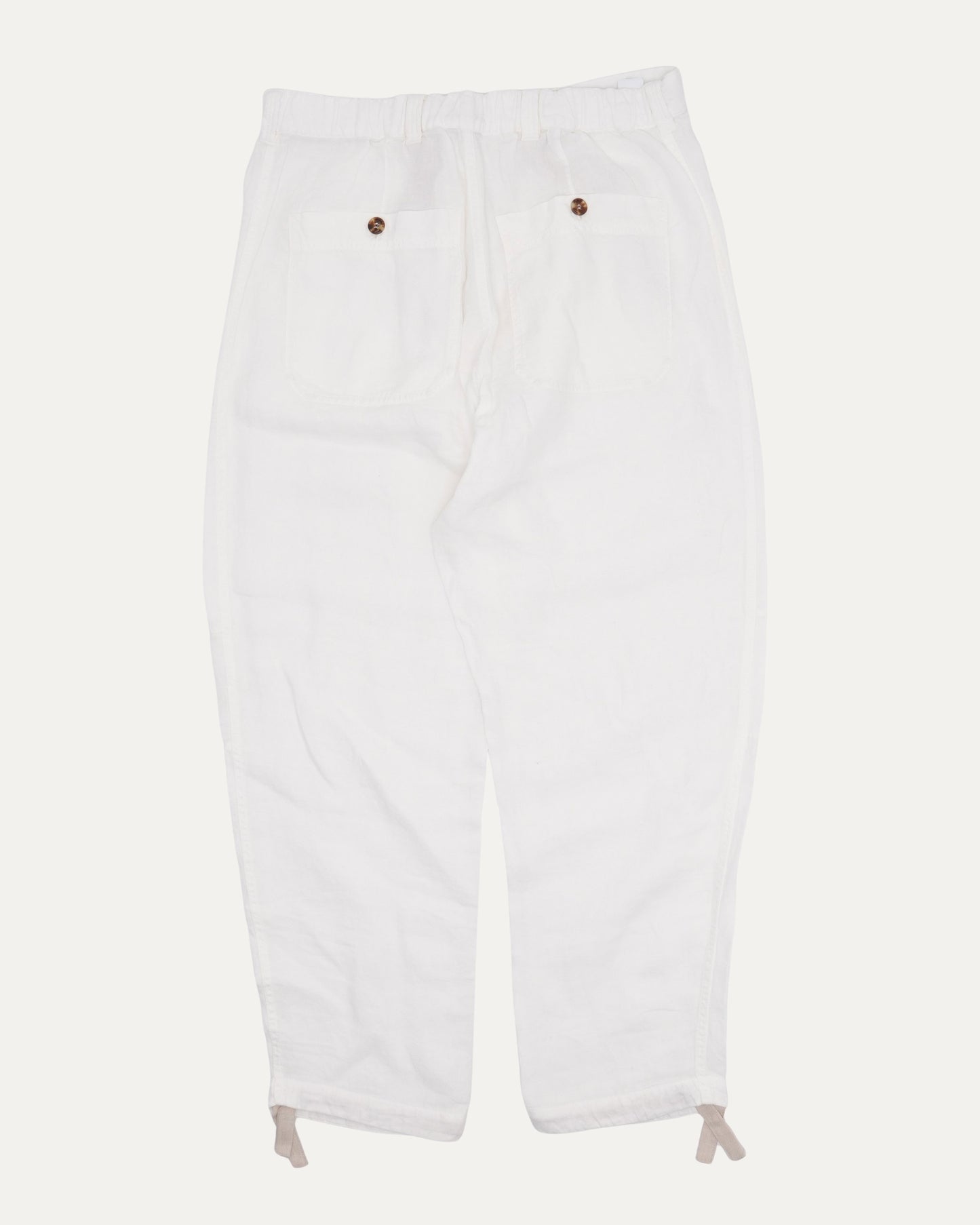 Linen Fatigue Pocket Drawstring Pants