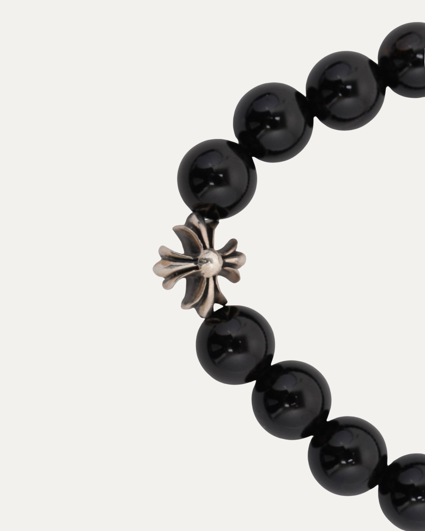 6mm Tourmalline Plus Cross Bead Bracelet