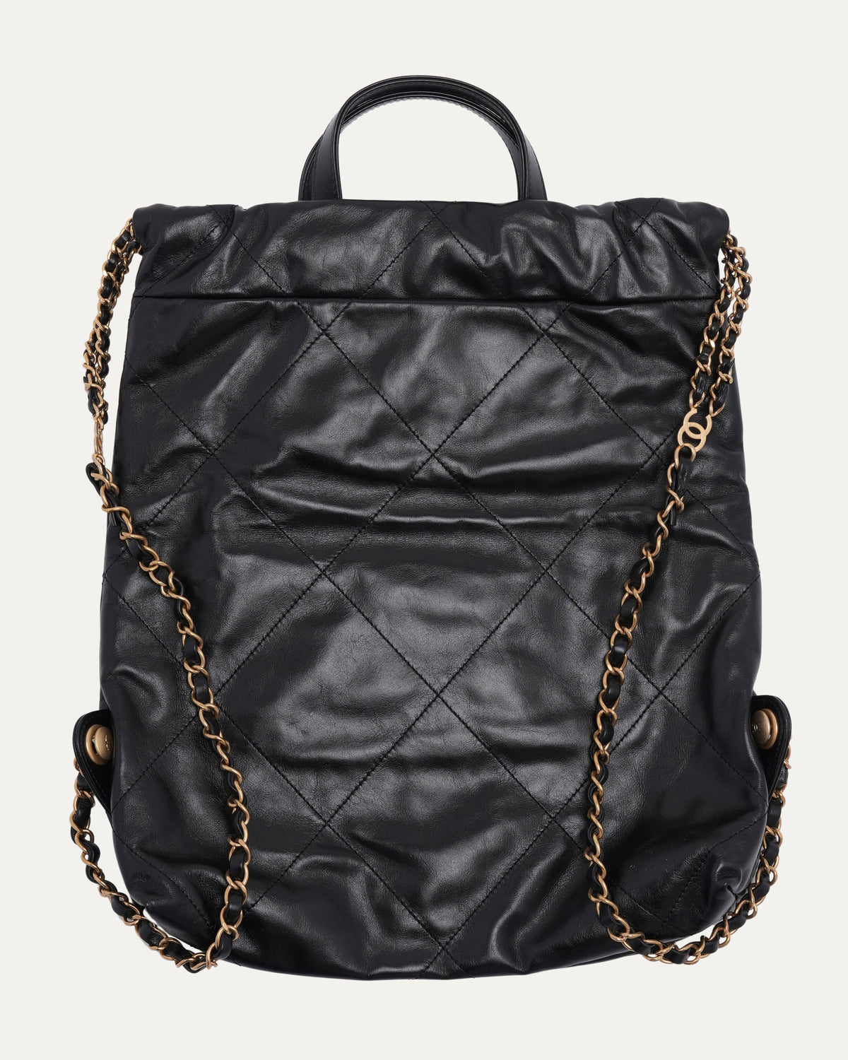 Quilted Drawstring Backpack