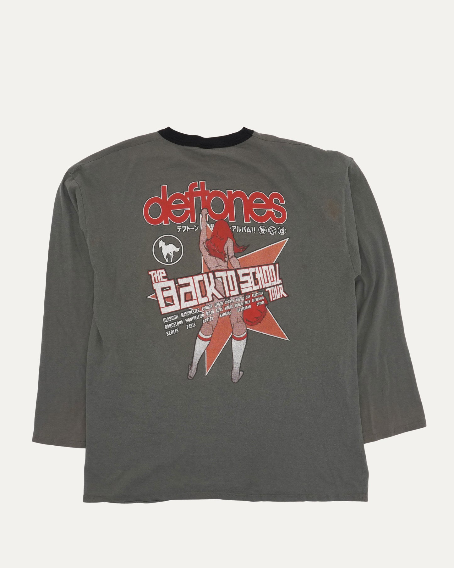 Deftones Back to School Euro Long Sleeve T-Shirt