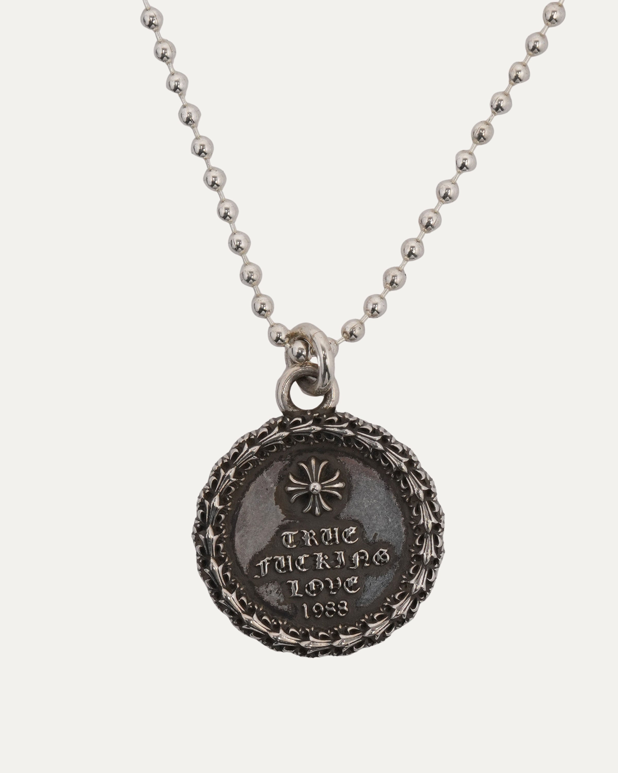 Chrome Hearts True Fucking Love Medallion Necklace – Justin Reed