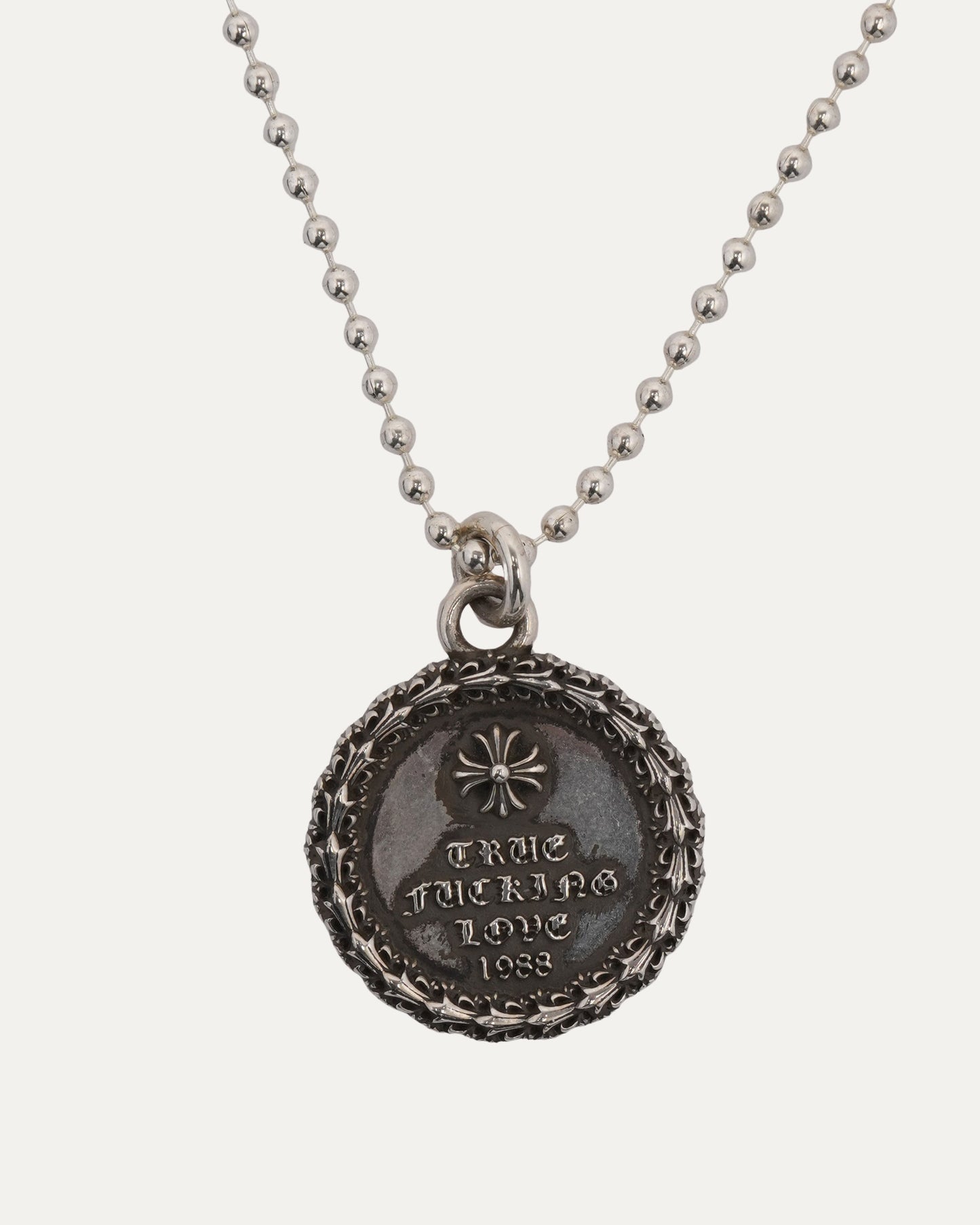 True Fucking Love Medallion Necklace