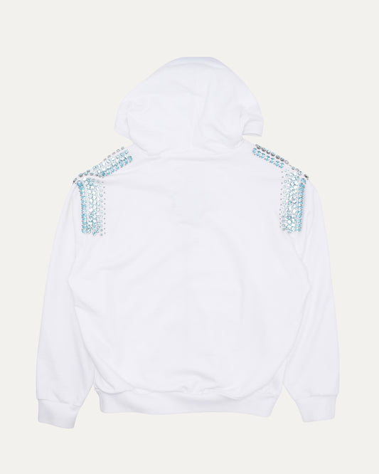 Runway Crystal Zip Up Hoodie