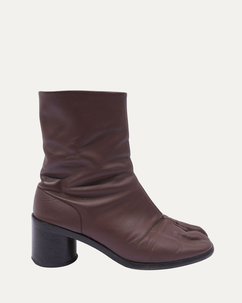 Tabi Leather Ankle Boots