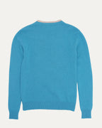 Cashmere-Wool Blend Flower Sweater