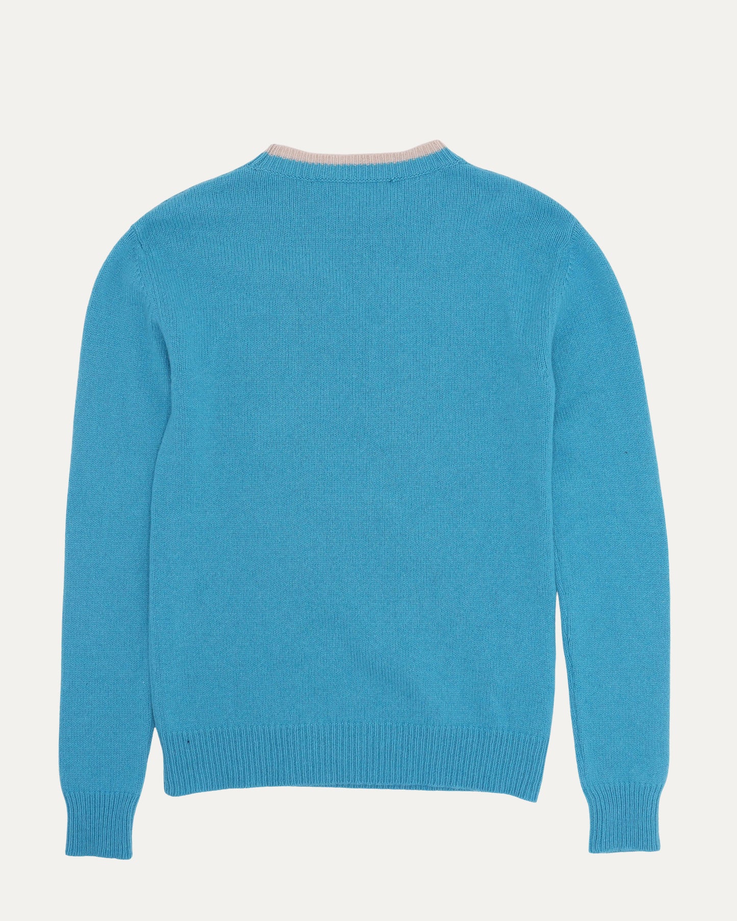 Cashmere-Wool Blend Flower Sweater