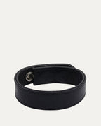 3 Button 2 Snap Multi Motif Leather Bracelet