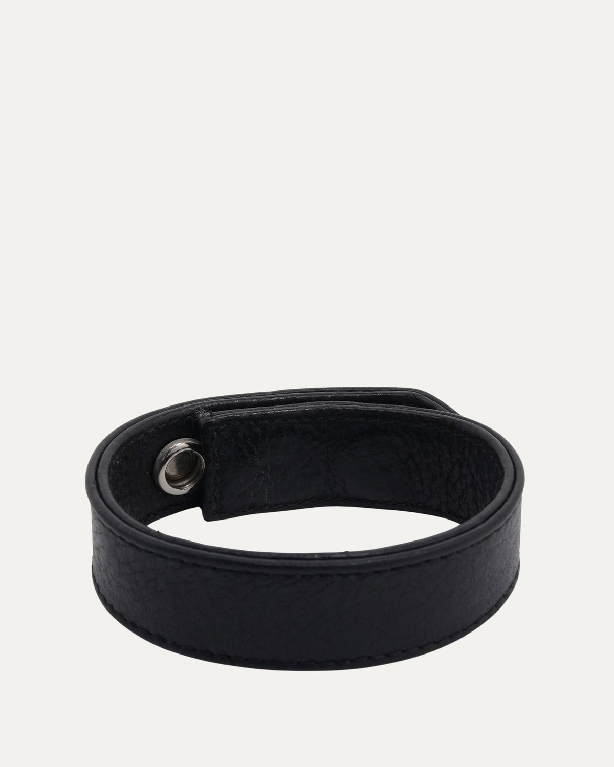 3 Button 2 Snap Multi Motif Leather Bracelet