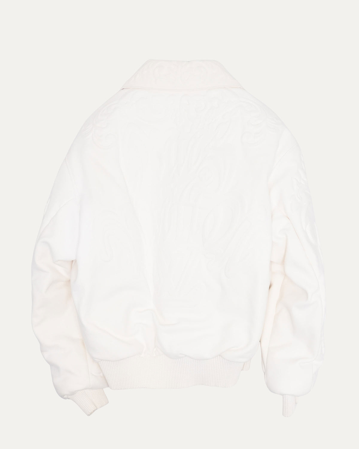 LV Ornaments Leather Blouson Jacket