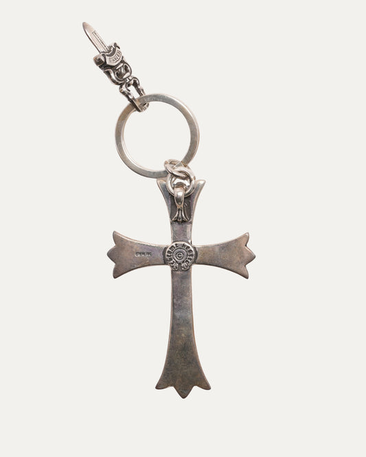 Large Cross and Dagger Keychain