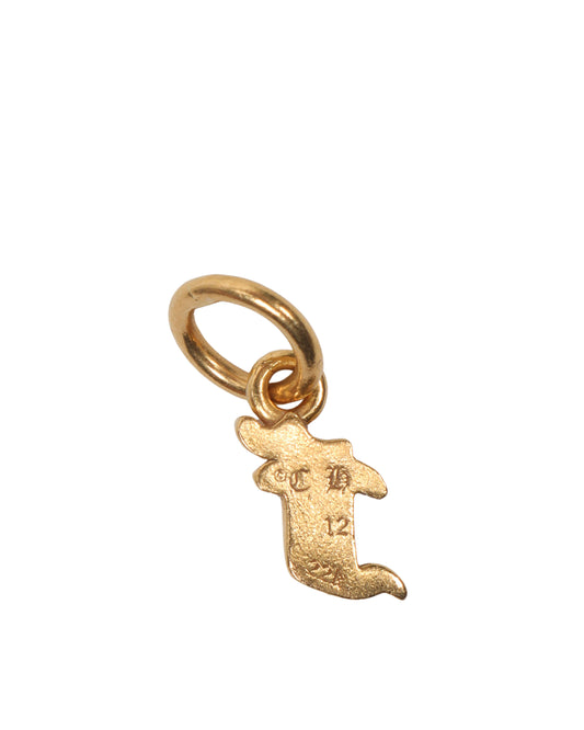 Mini "F" 22k Gold Pendant