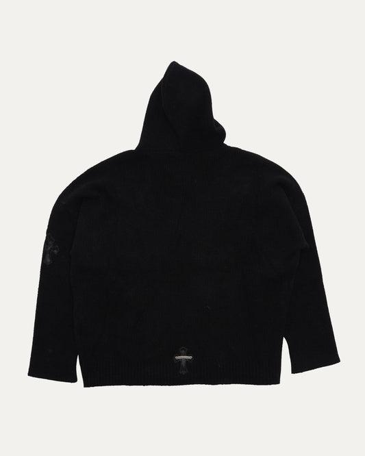 Cross Patch Hooded Sweater