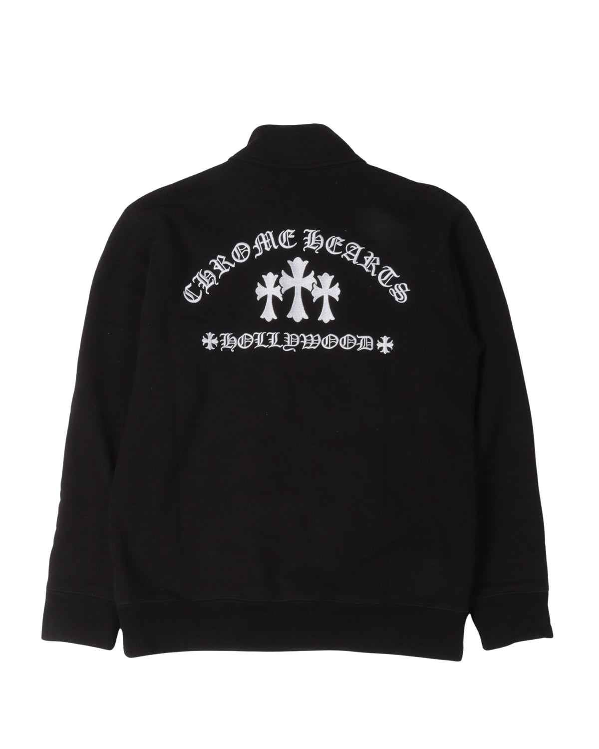 Embroidered Quarter Zip Sweatshirt