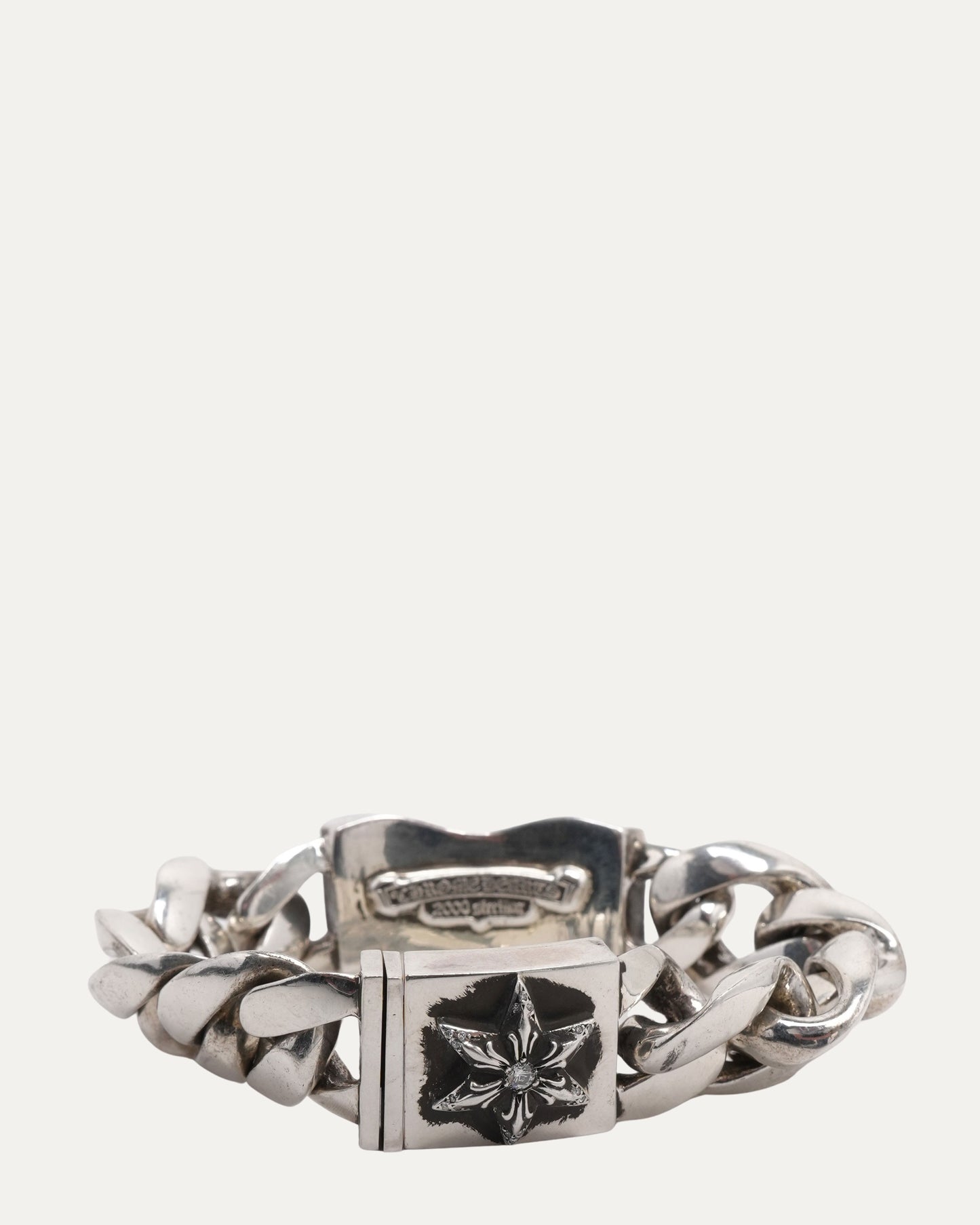 Diamond Ruby Sapphire American Flag ID Bracelet