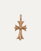 22k Gold & Diamond Tiny Fat Pendant