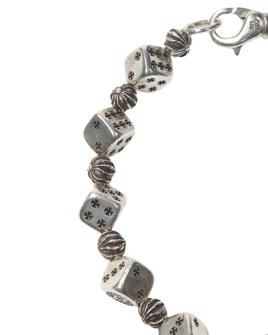 Silver Dice Bracelet