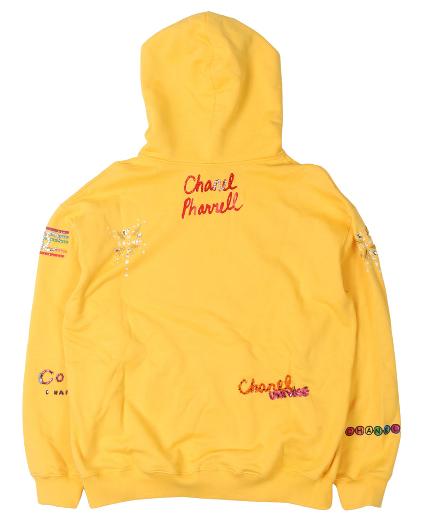 Pharrell Embroidered Logo Hoodie