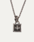 Diamond Framed Plus Cross on Roll Chain
