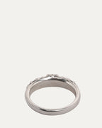 Mini Floral Cross Ring