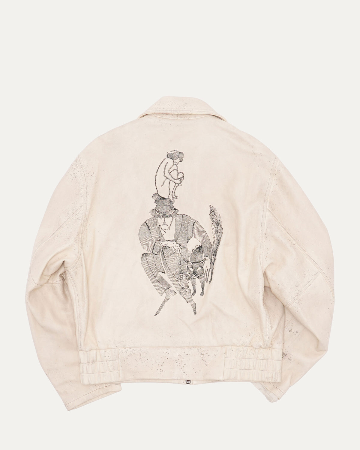 Arcane 17 Zip-Up Leather Jacket