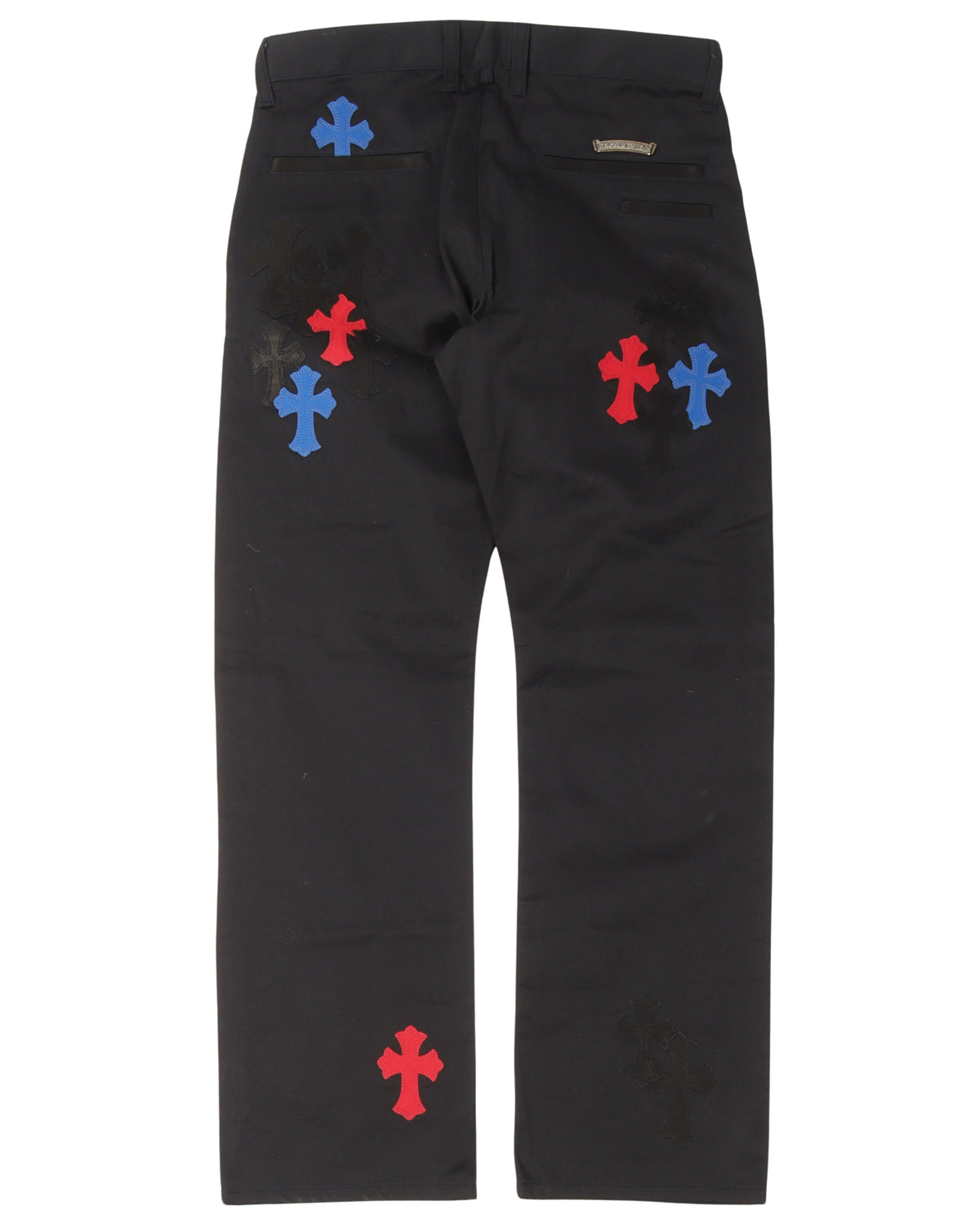 Multicolor Cross Patch Chino Pants
