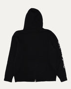 Life Sentence Spell Out Embroidered Zip Up Hoodie