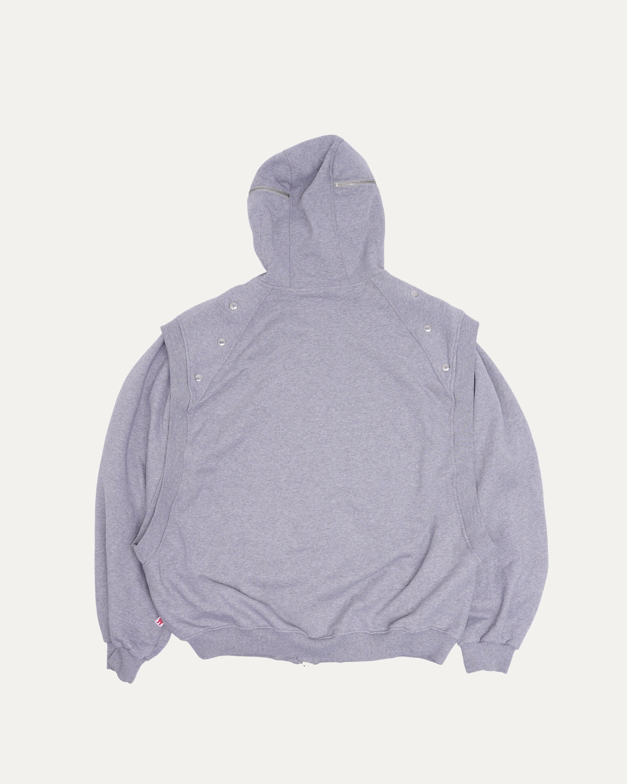 Multi-Snap Zip-Up Hoodie