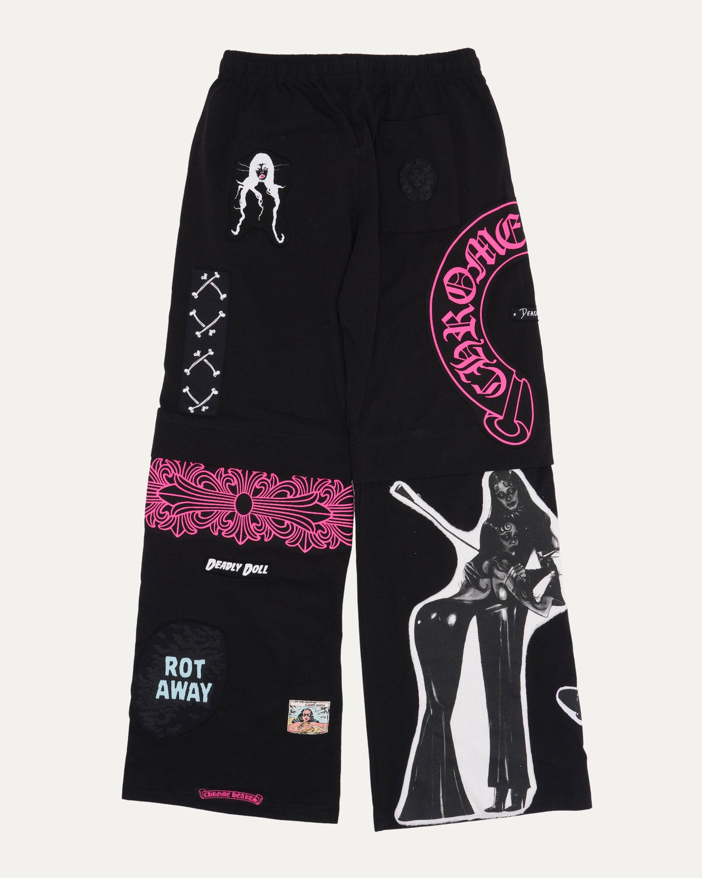 Deadly Doll Maxfield Exclusive 1 of 1 Patchwork Sweatpants