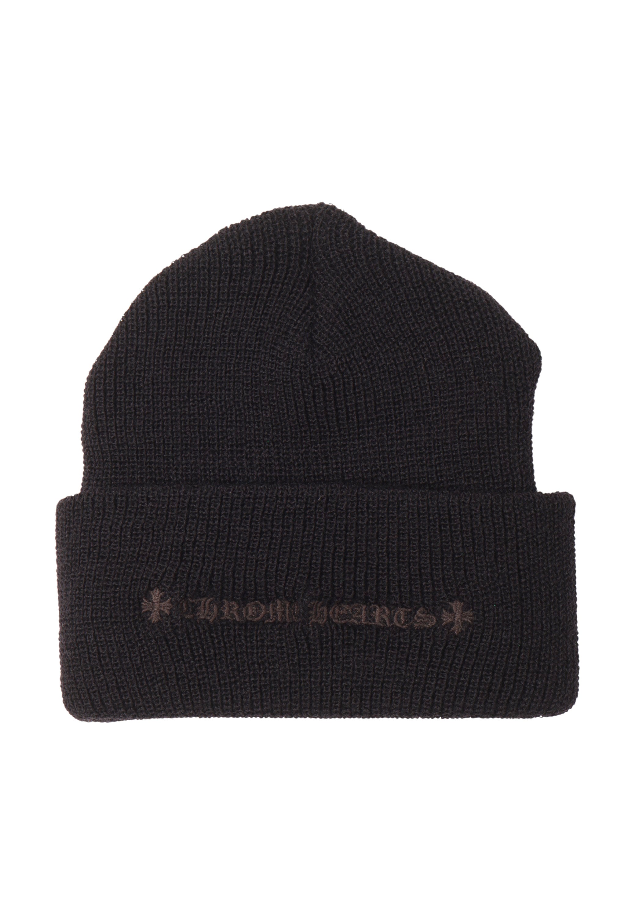 Wool Embroidered Plus Cross Beanie