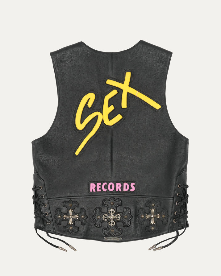 Matty Boy Sex Records Leather Vest