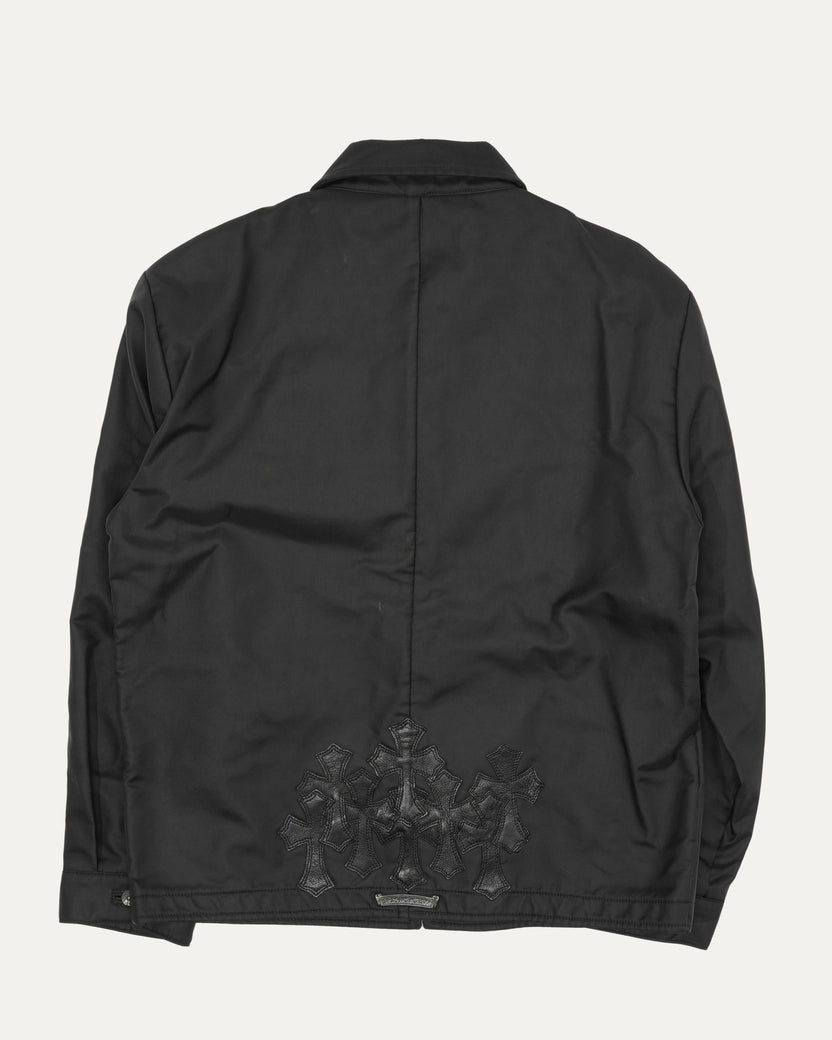 Cemetery Cross Nylon Trucker Jacket