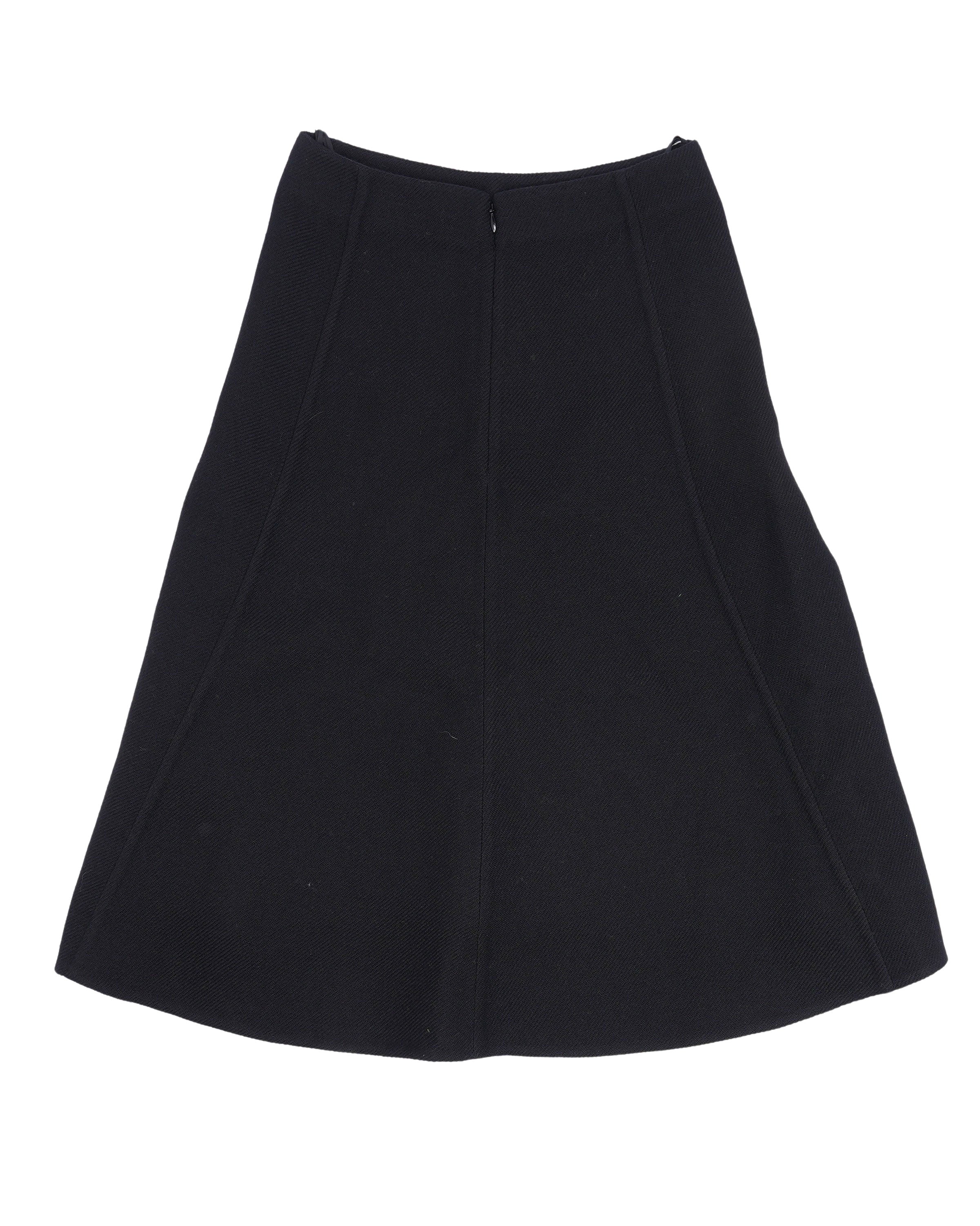 Wool-Linen Blend Skirt