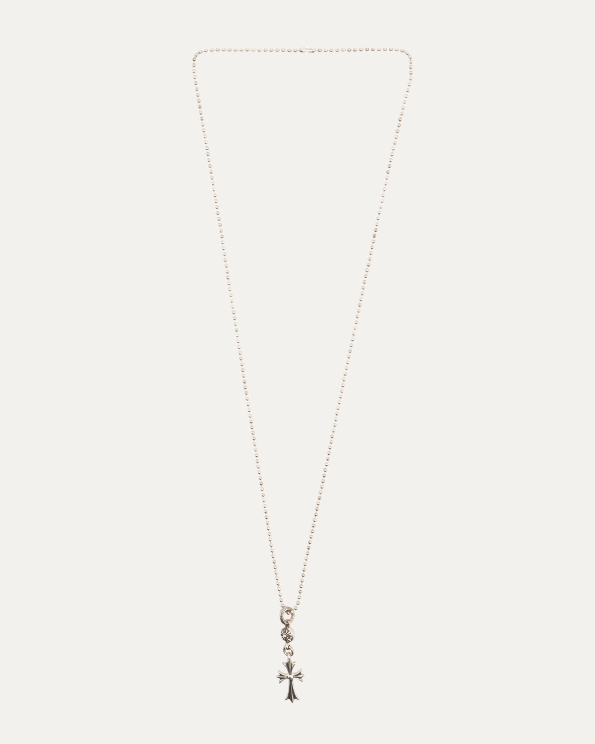 Small Cross and Plus Ball Pendant with Ball Chain