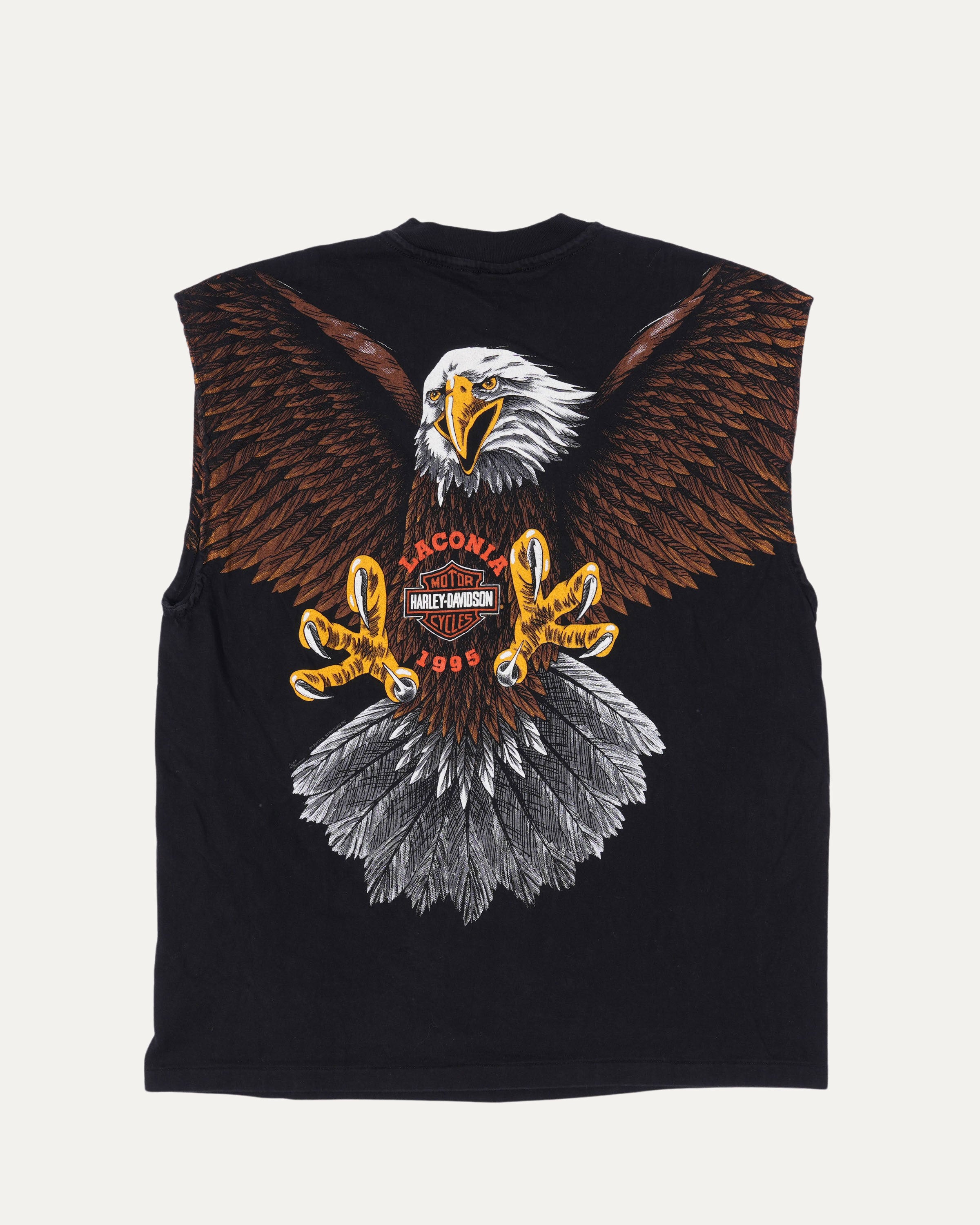 Harley Davidson Eagle Logo Sleeveless T-Shirt