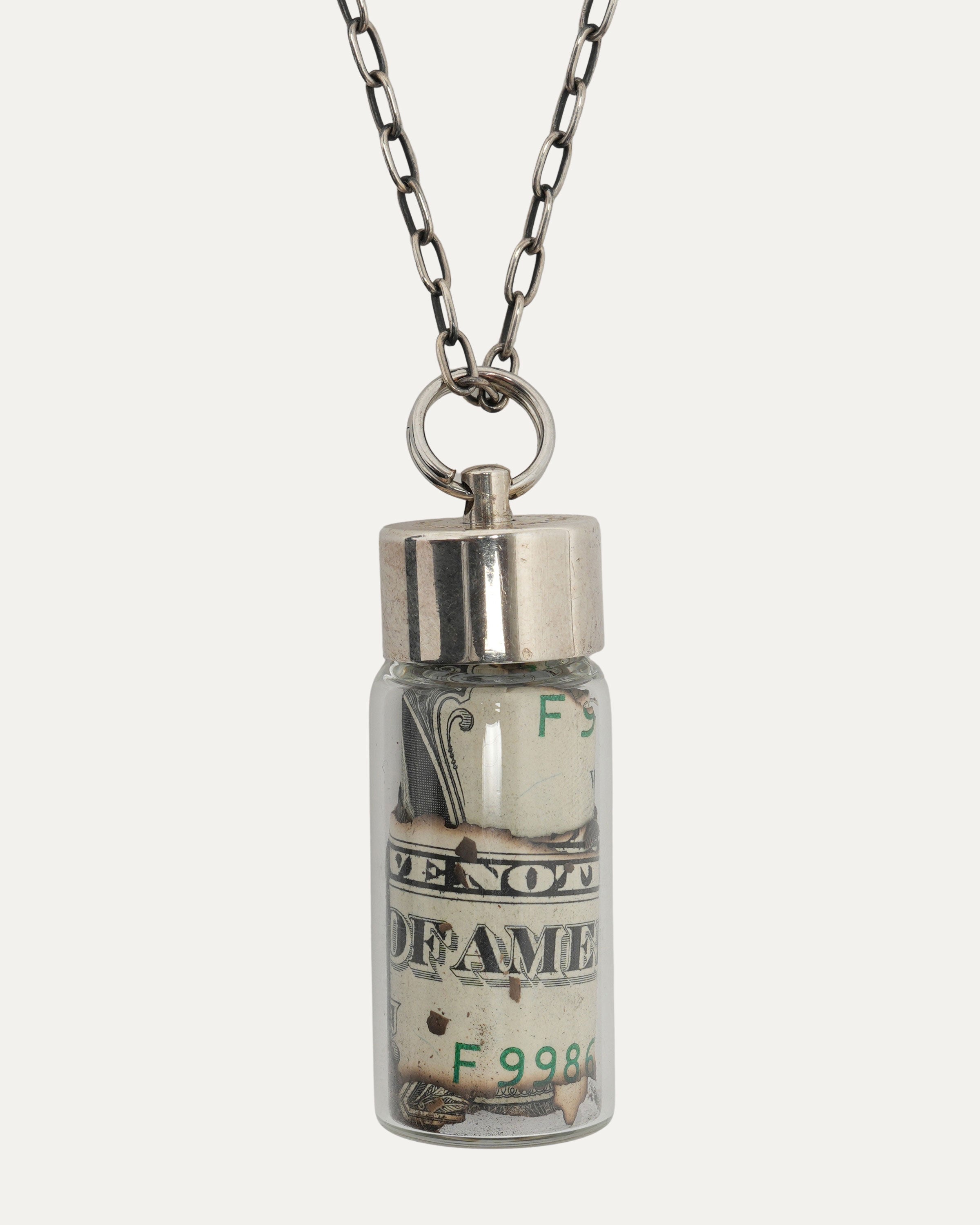 Scott Campbell Jam Home Made Dollar Bill Pendant Necklace