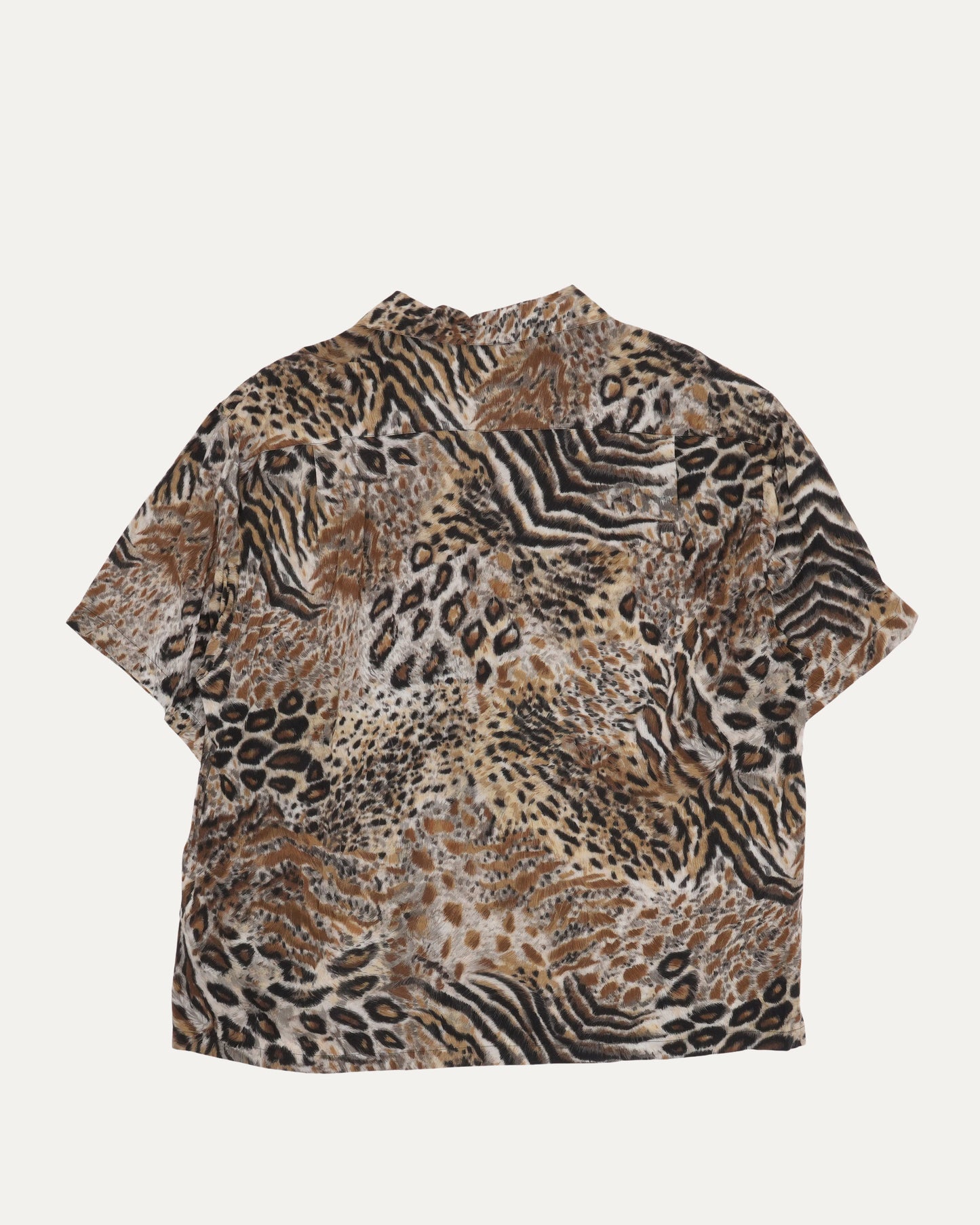 Animal Print Short Sleeve Shirt