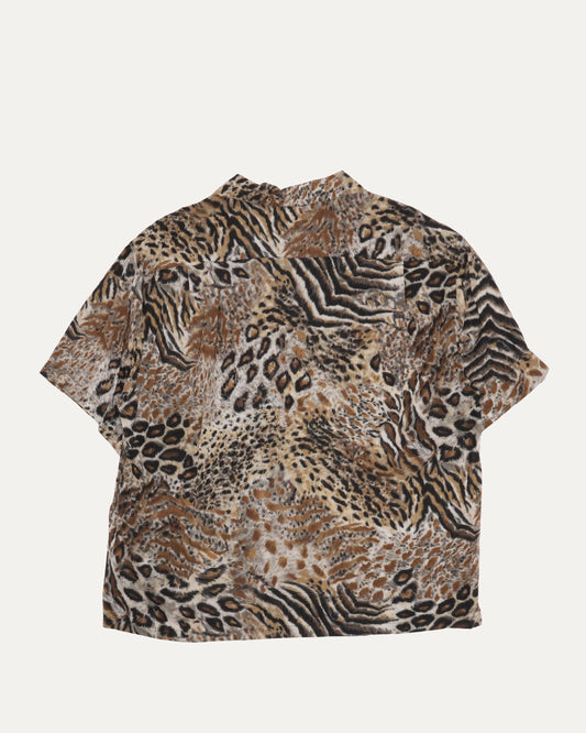Animal Print Short Sleeve Shirt