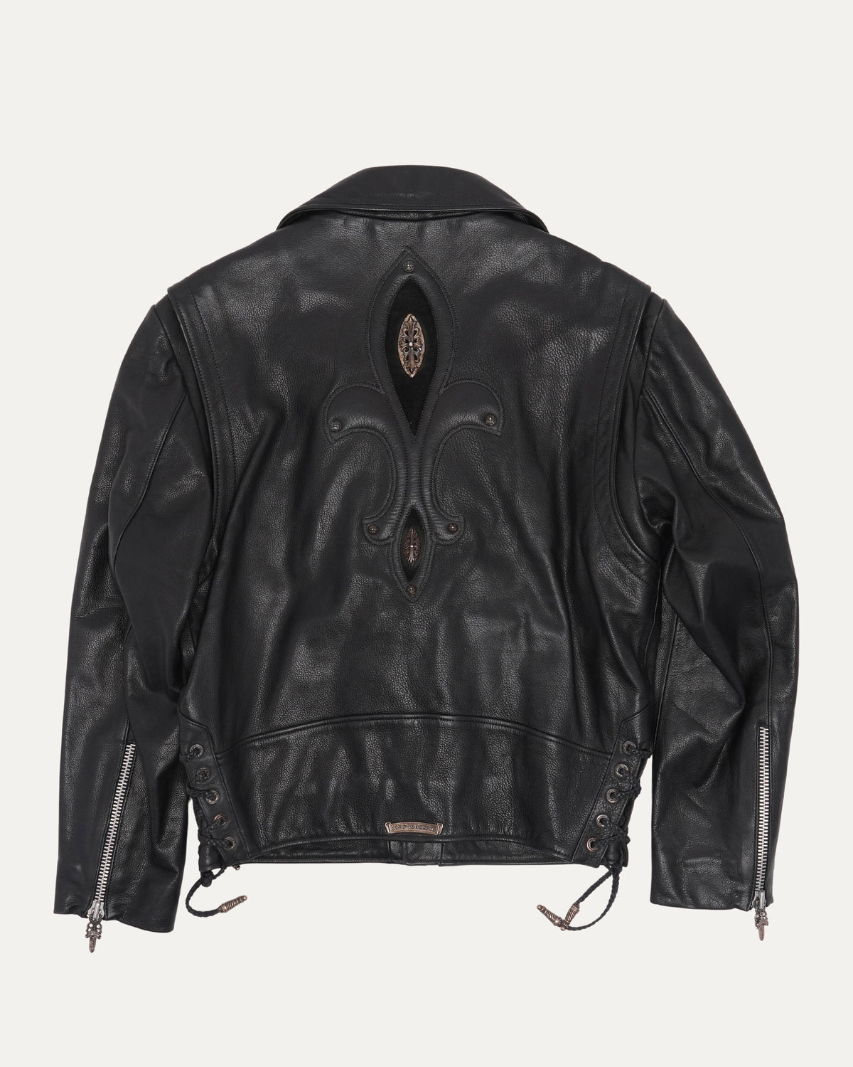 Fleur Embellished JJ Dean Leather Jacket