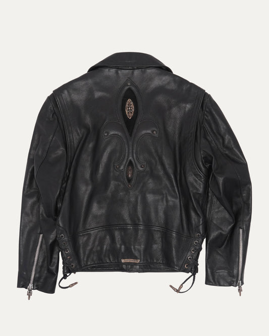 Women's Fleur Embellished JJ Dean Leather Jacket