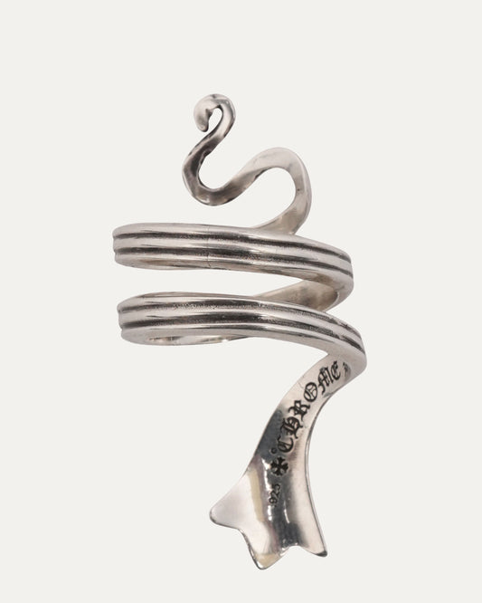 Cross Tail Snake Ring