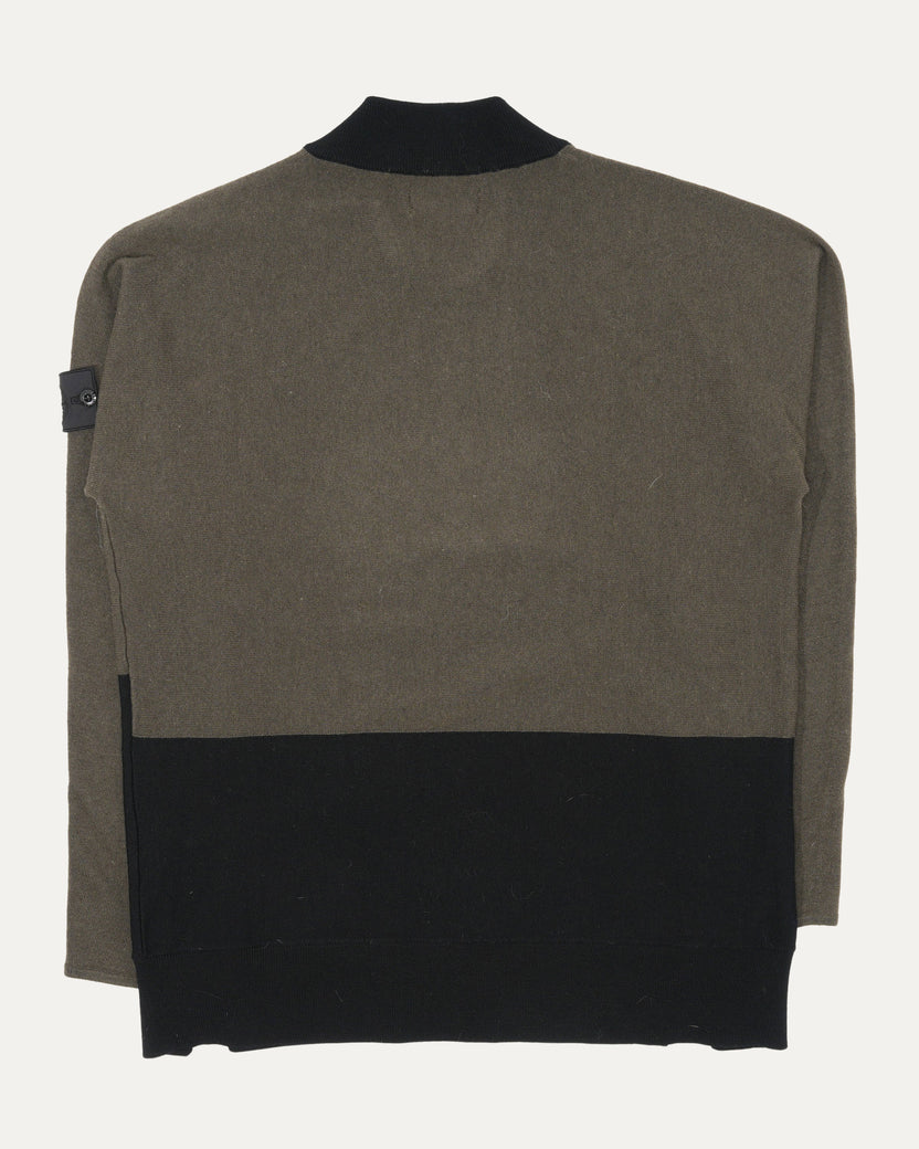 Shadow Project Two-Tone Knit Jumper