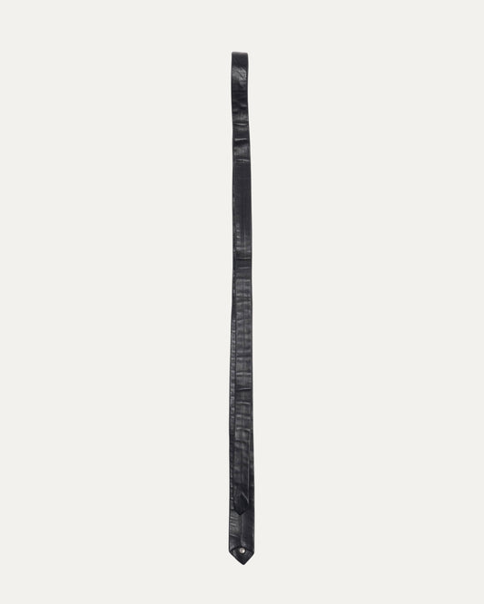 Plus Cross Embellished Leather Tie