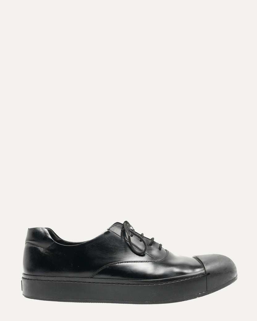 Cap Toe Leather Sneakers