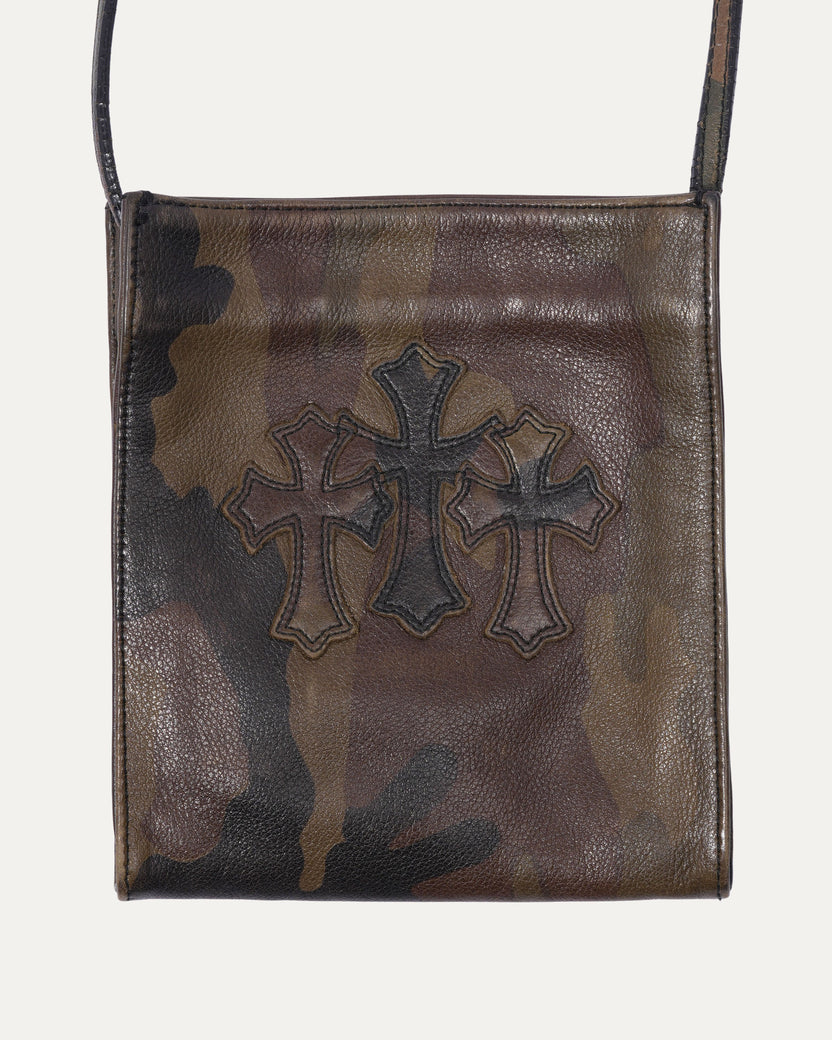 Camouflage Cemetery Cross Patch Shoulder Bag